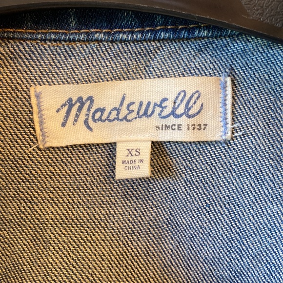Madewell distressed jean jacket size xs - Picture 2 of 5